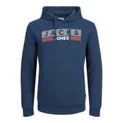 Herren Sweater mit Kapuze Jack & Jones Marineblau