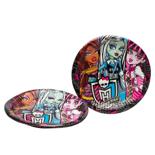 Plate set Monster High Ø 20,5 cm