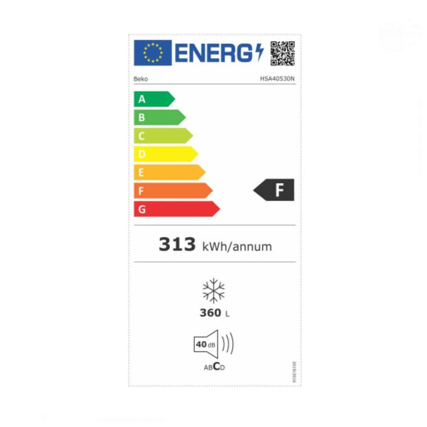 Gefrierschrank BEKO HSA40530N Weiß (86 x 128,5 x 72,5 cm)