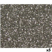 Cards Grafoplas Glitter Silver 50 x 65 cm (5 Units)
