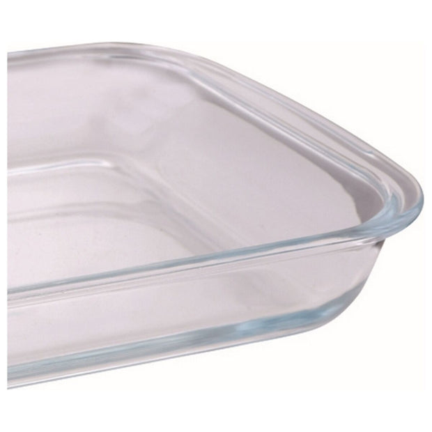 Schale San Ignacio Kristall Deckel Braun Bambus 2,9 L (41 x 25,3 x 1,5 cm) (2 pcs)
