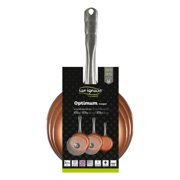 Pfannen-Set San Ignacio Optimum Copper Kupfer Edelstahl Aluminium Geschmiedetes Aluminium (5 pcs)