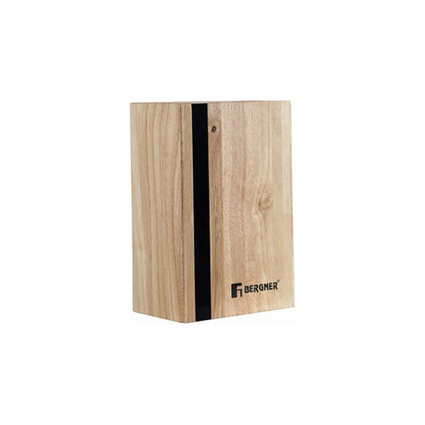 Küchenmesserset und Halterung Bergner Keops Holz Edelstahl (6 pcs)