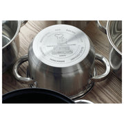 Topfset Renberg Alexander Edelstahl Silberfarben (12 pcs)