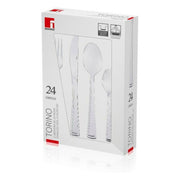 Besteck Bergner Torino Edelstahl Silberfarben (24 pcs)