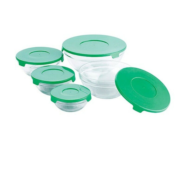 Lunchbox-Set Renberg grün Glas Kristall (5 pcs)