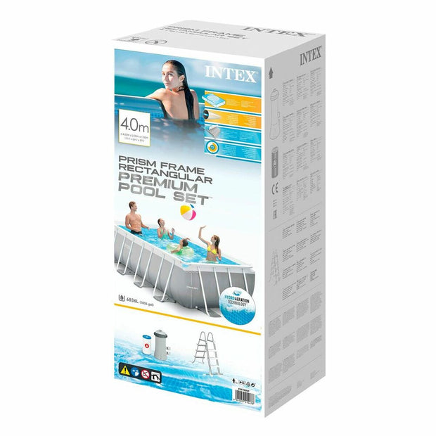 Detachable Pool Intex Prism Frame (400 x 200 x 100 cm) (6836 L)