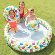 Inflatable Paddling Pool for Children Color Baby Beach Sun Multicolour