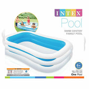 Inflatable pool Intex 56483 770 L (262 x 175 x 56 cm) Blue/White 262 x 175 x 56 cm