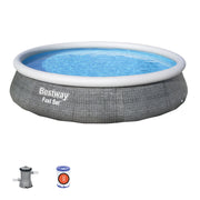 Inflatable pool Bestway 57376 396 x 84 cm 7340 L Grey