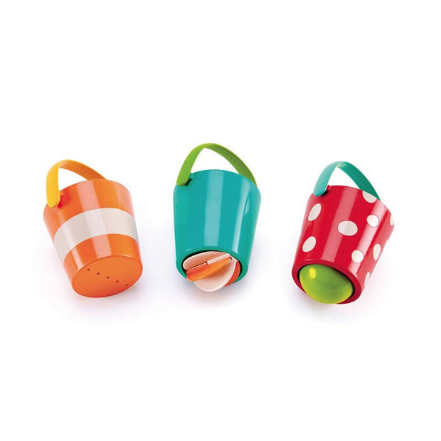 Satz Eimer Happy Buckets with holes 3 Stücke