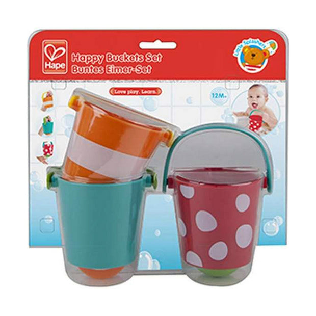 Bucket set Happy Buckets with holes 3 Pieces