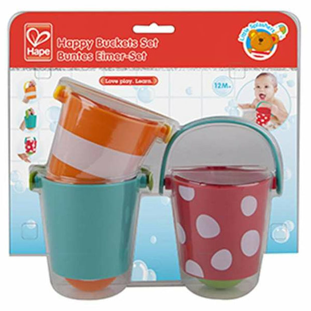 Satz Eimer Happy Buckets with holes 3 Stücke