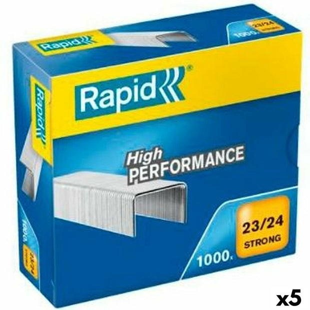Staples Rapid Strong 23/24 24 mm Cable Galvanised (5 Units)