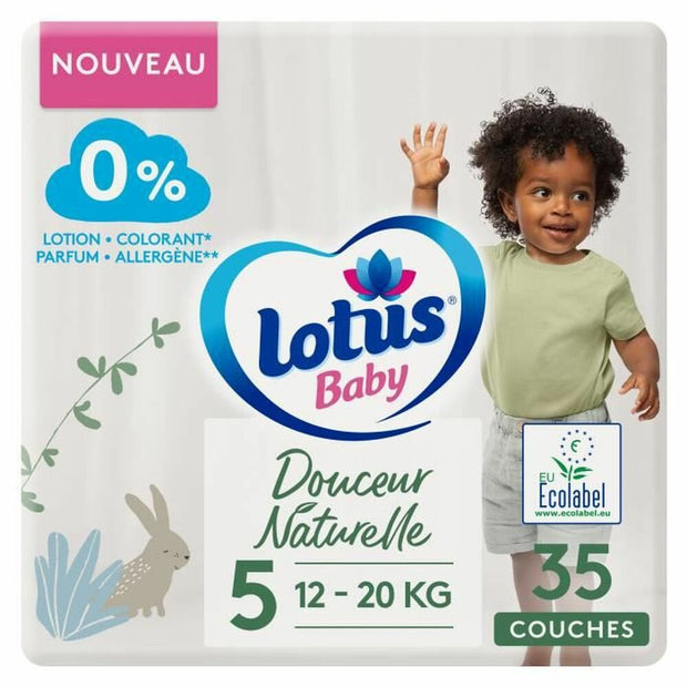 Nappies Lotus Baby Natural Softness Size 5 (35 uds)