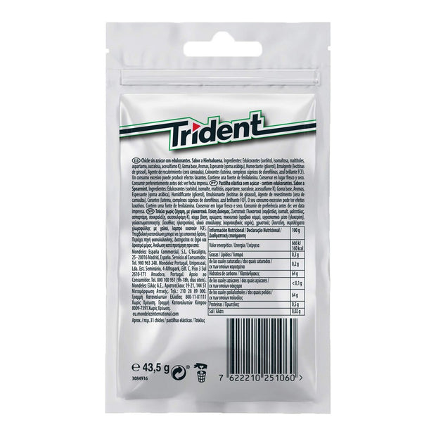 Kaugummi Trident Pfefferminz (30 uds)