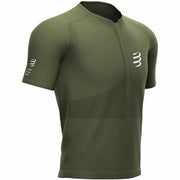 Herren Kurzarm-T-Shirt Compressport Olive