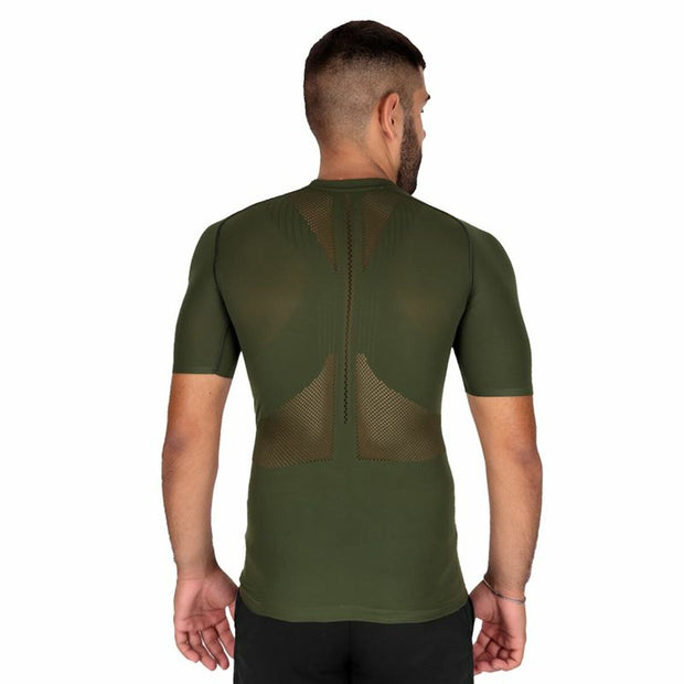 Herren Kurzarm-T-Shirt Compressport Olive