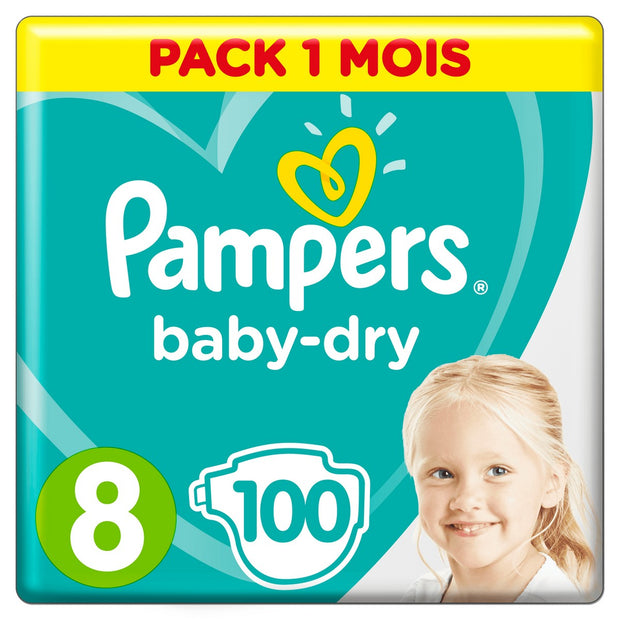 Disposable nappies Pampers Baby Dry (100 uds) (17+ kg)