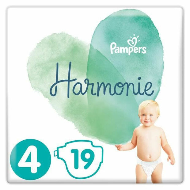 Disposable nappies Pampers Harmonie T4 (19 uds)