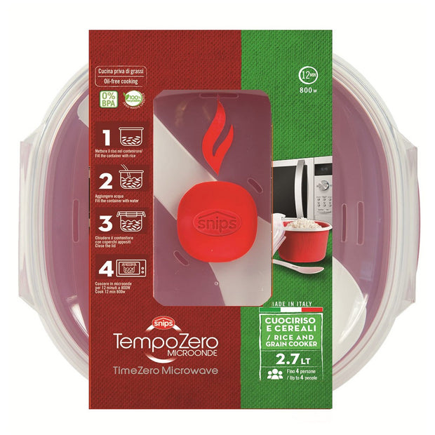 Lunchbox mit Deckel für die Mikrowelle Snips 2,7 L Luftdicht Reiskocher/Reismühle