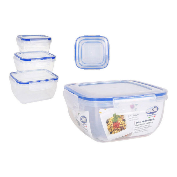 Lunchbox Dem Hermetischer verschluss (3 pcs)