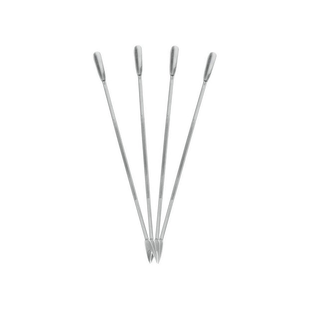 Stäbchen für Meeresfrüchte Metaltex Edelstahl 18 cm 4 Stücke