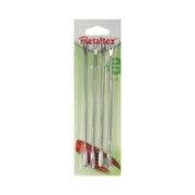 Stäbchen für Meeresfrüchte Metaltex Edelstahl 18 cm 4 Stücke