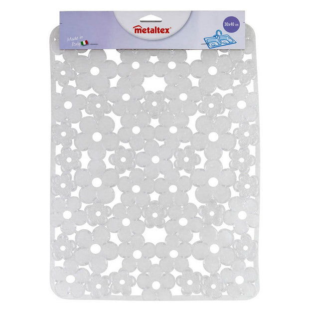 Abtropfsieb für die Spüle Metaltex rechteckig PVC Durchsichtiges (30 x 40 cm)