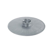 Flad plade Metaltex Grau PP (Ø 25,5 cm)