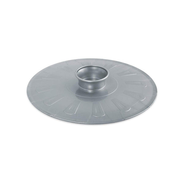 Flad plade Metaltex Grau PP (Ø 25,5 cm)