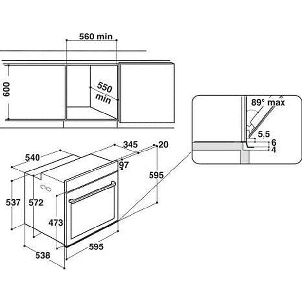 Herd Whirlpool Corporation OAKZ9379HIX 3650 W 73 L