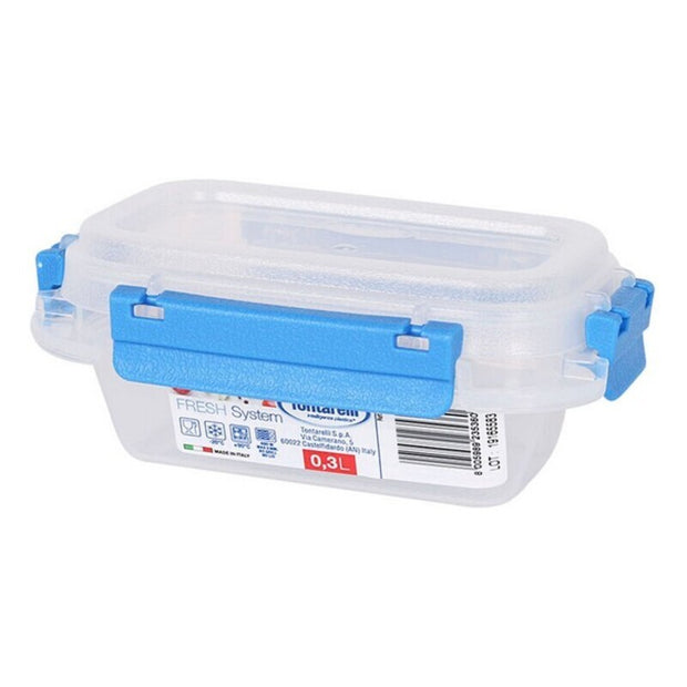 Lunchbox hermetisch Fresh System Tontarelli 0,3 L Kunststoff Durchsichtig (9,5 x 14 x 5,7 cm)