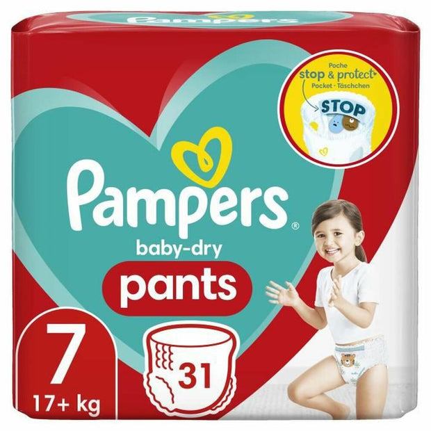 Disposable nappies Pampers Baby-Dry 7 (31 uds)