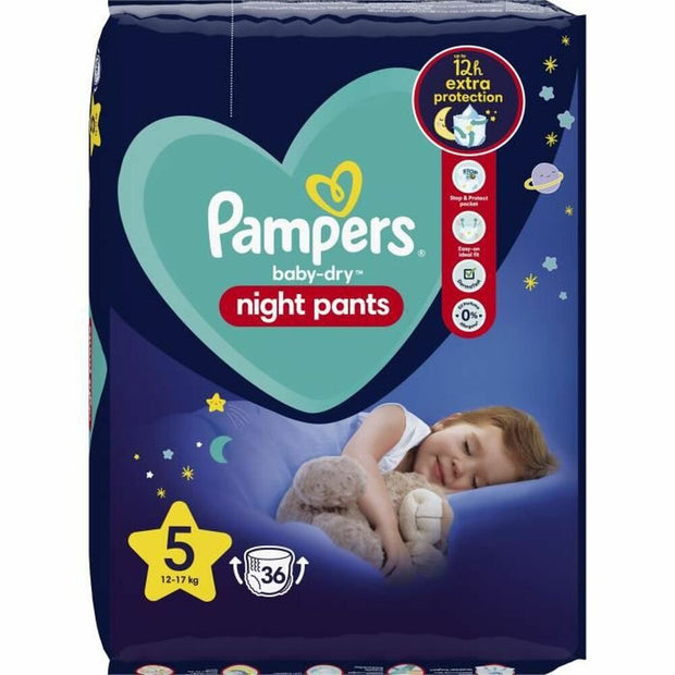 Disposable nappies Pampers Baby-Dry Night 5 36 uds