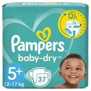 Nappies Pampers Baby-Dry Size 5 (37 uds)