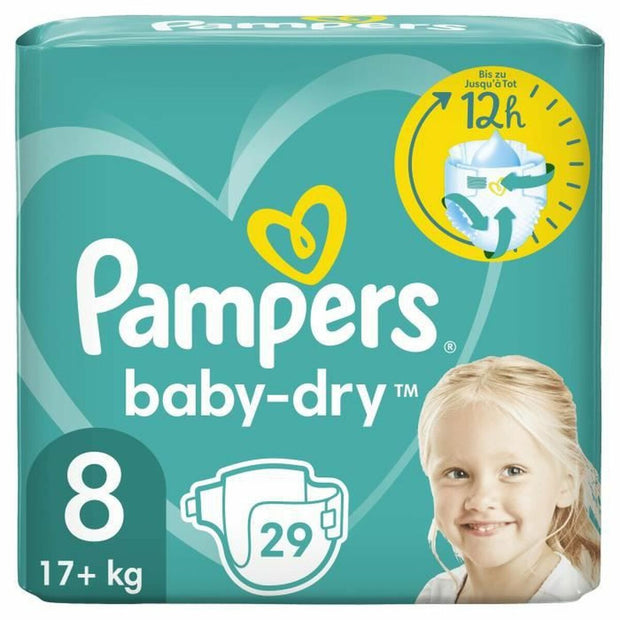 Disposable nappies Pampers Baby-Dry 8 (29 uds)
