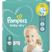 Disposable nappies Pampers Baby-Dry 8 (29 uds)
