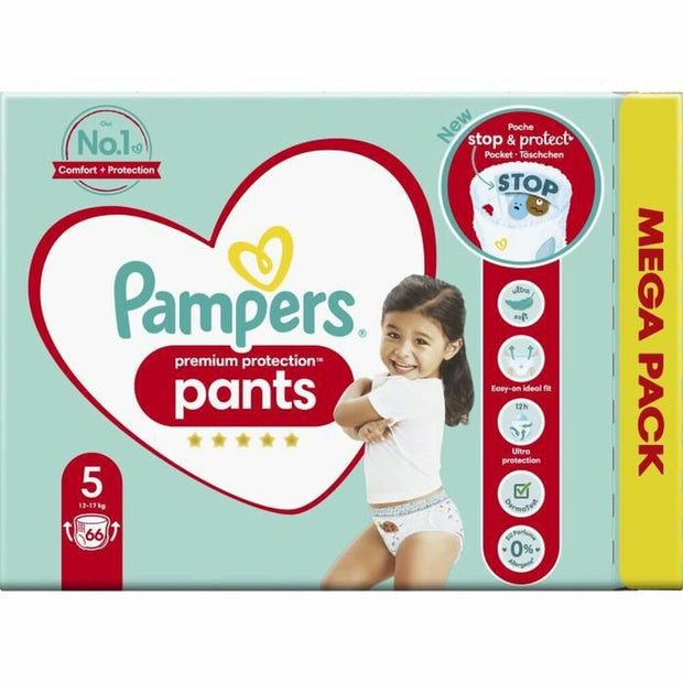 Disposable nappies Pampers Premium Protection 5 (66 uds)
