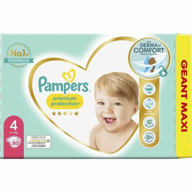 Disposable nappies Pampers Premium Protection 4 (80 uds)