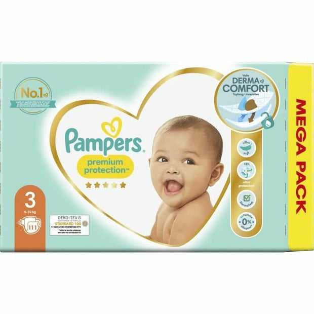 Disposable nappies Pampers Premium Protection 3 (111 uds)