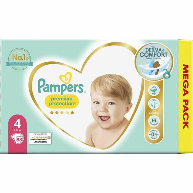 Disposable nappies Pampers Premium Protection 4 (88 uds)