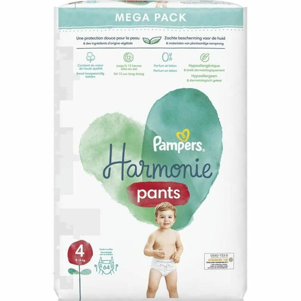 Disposable nappies Pampers Harmonie 4 (64 uds)