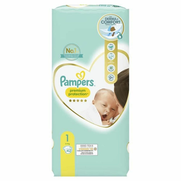 Nappies Pampers Premium Protection 1 42 Units
