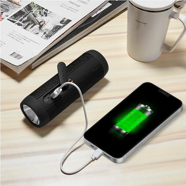 Portable Bluetooth Speakers Celly SPEAKERBIKEBK Power Bank Torch