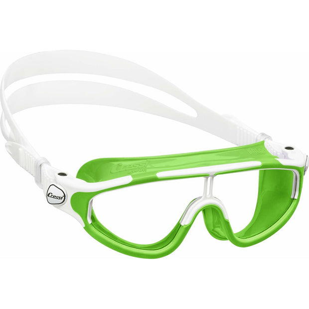 Schwimmbrille Cressi-Sub grün Kinder Verstellbare Riemen (Restauriert A)