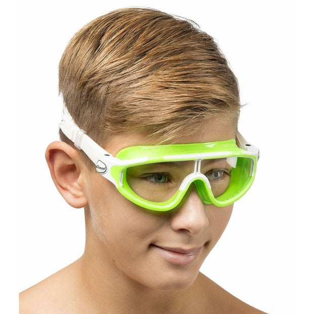 Schwimmbrille Cressi-Sub grün Kinder Verstellbare Riemen (Restauriert A)