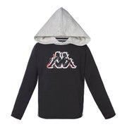 Sweater mit Kapuze Kappa Barton Schwarz