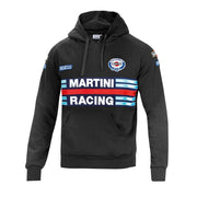 Herren Sweater mit Kapuze Sparco MARTINI RACING Schwarz Größe L