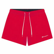 Herren Badehose Champion Script Logo Rot